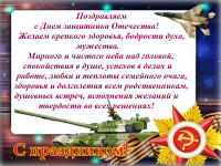 С днем защитника Отечества!